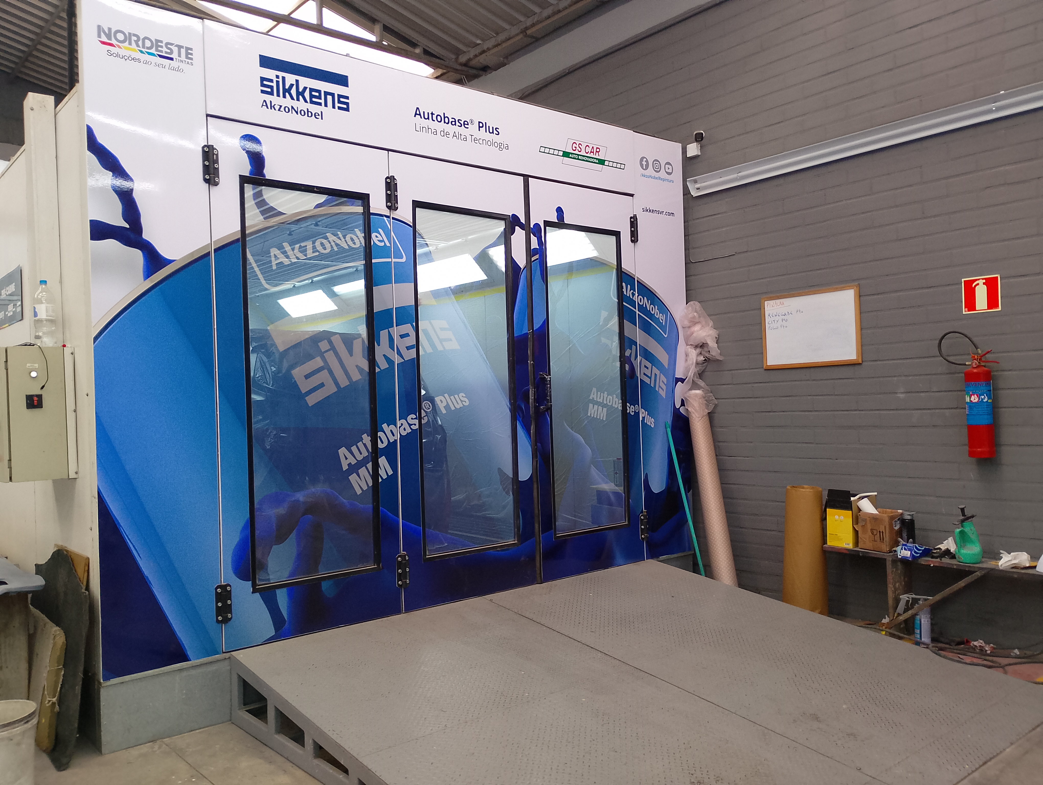 Cabine de pintura externa