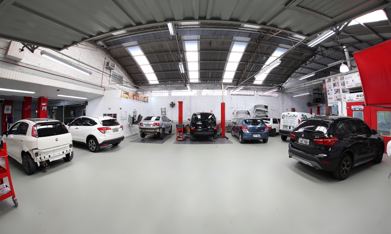 Vista geral da área produtiva