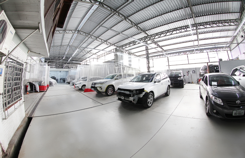 Piso da área produtiva