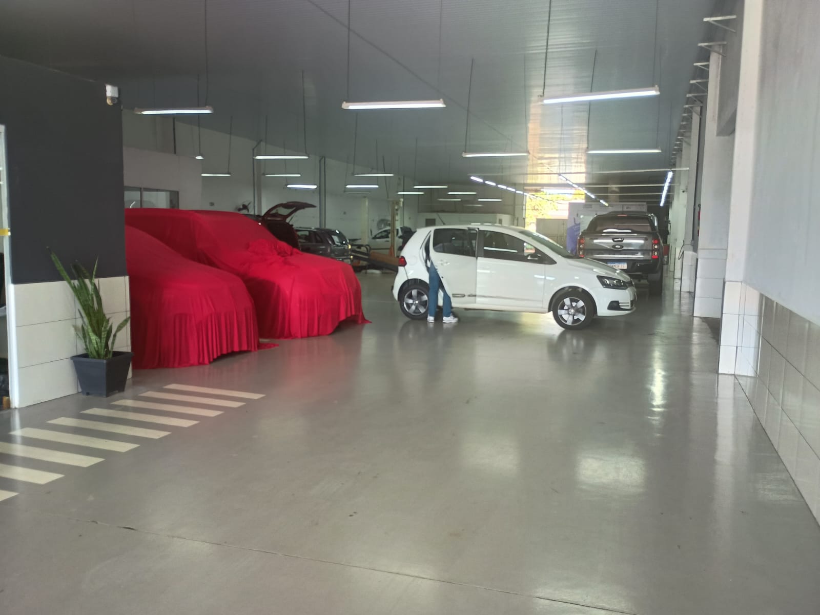 Recepção dos veículos