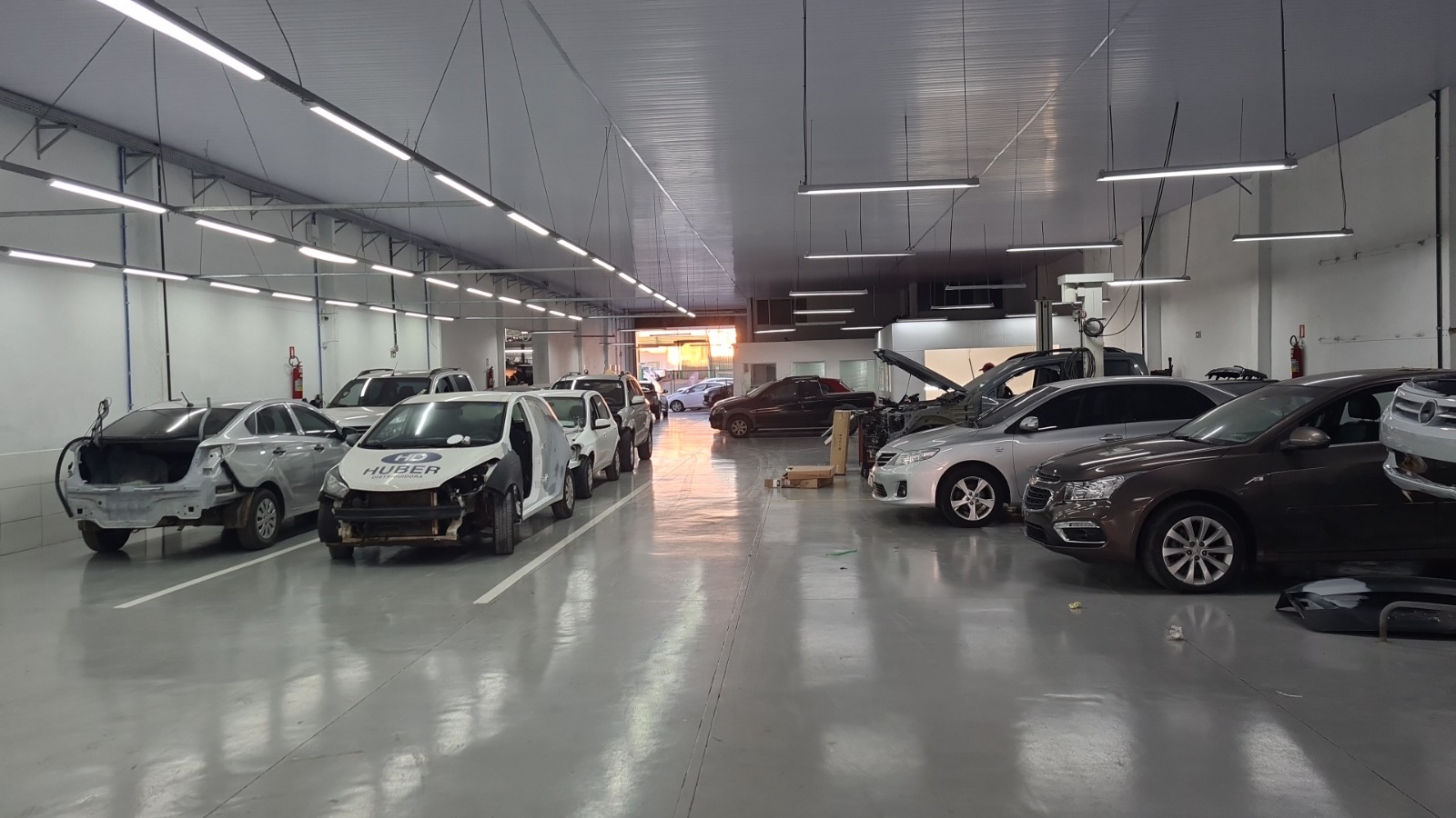 Vista geral da área produtiva