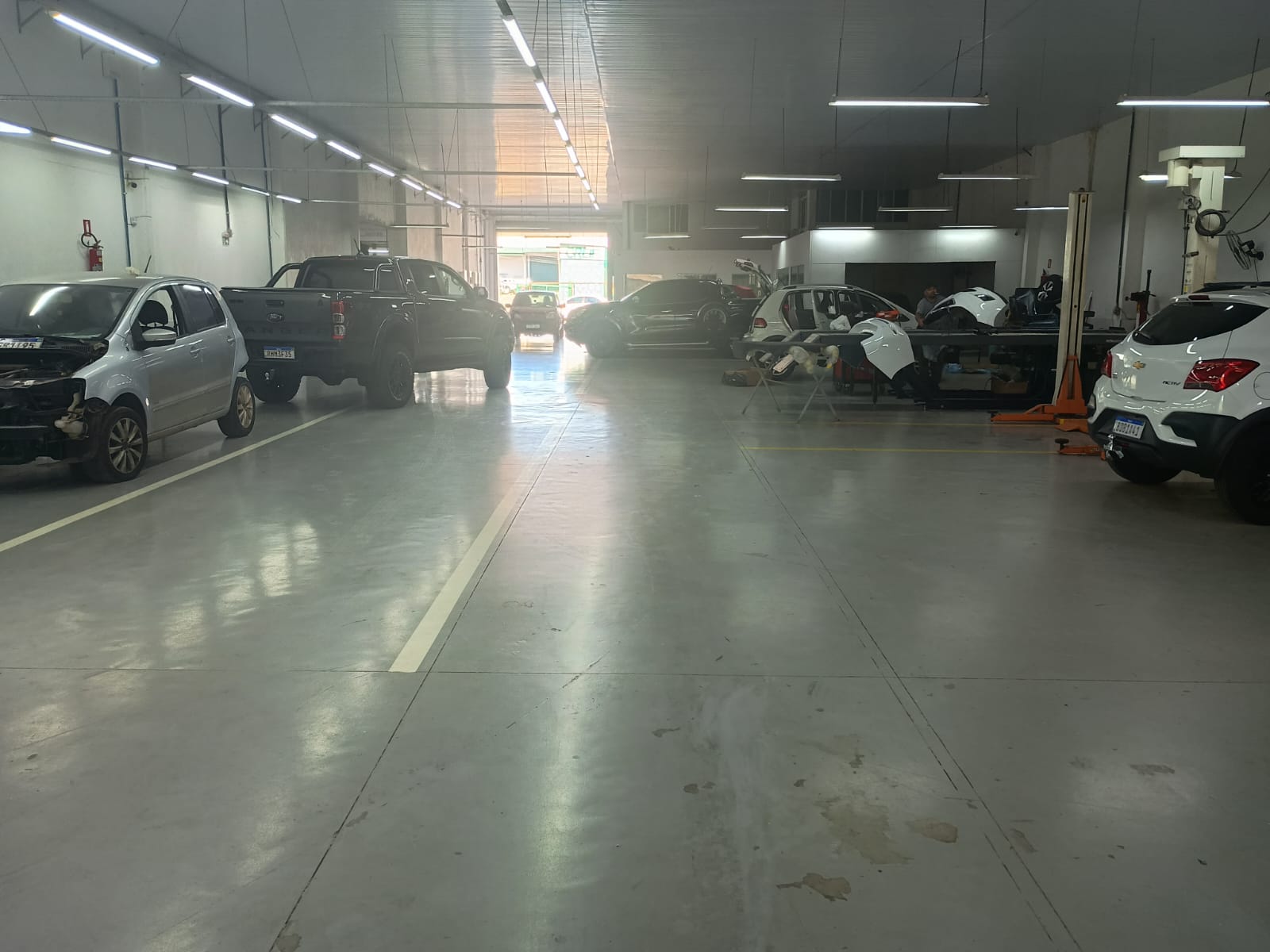 Piso da área produtiva