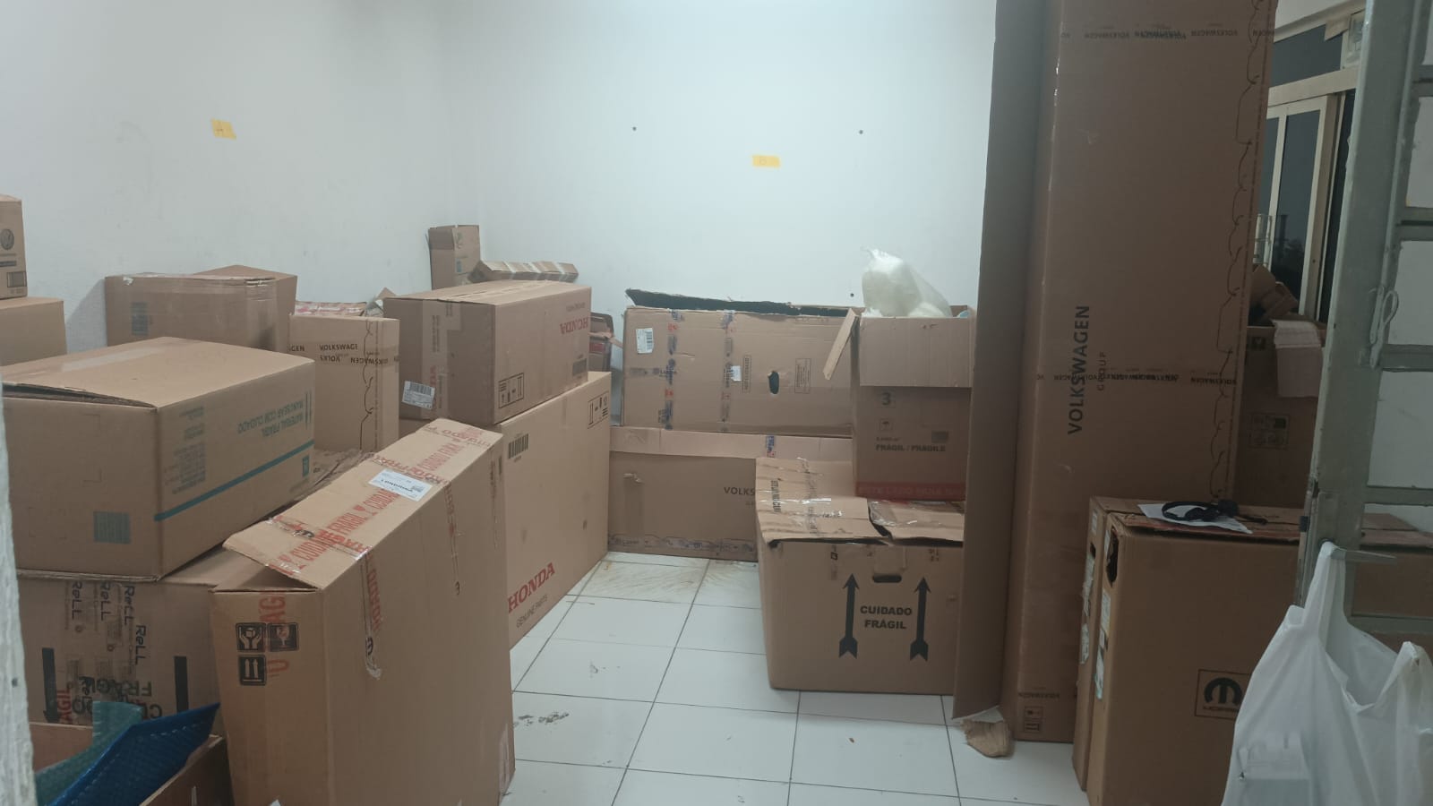 Armazenamento de peças