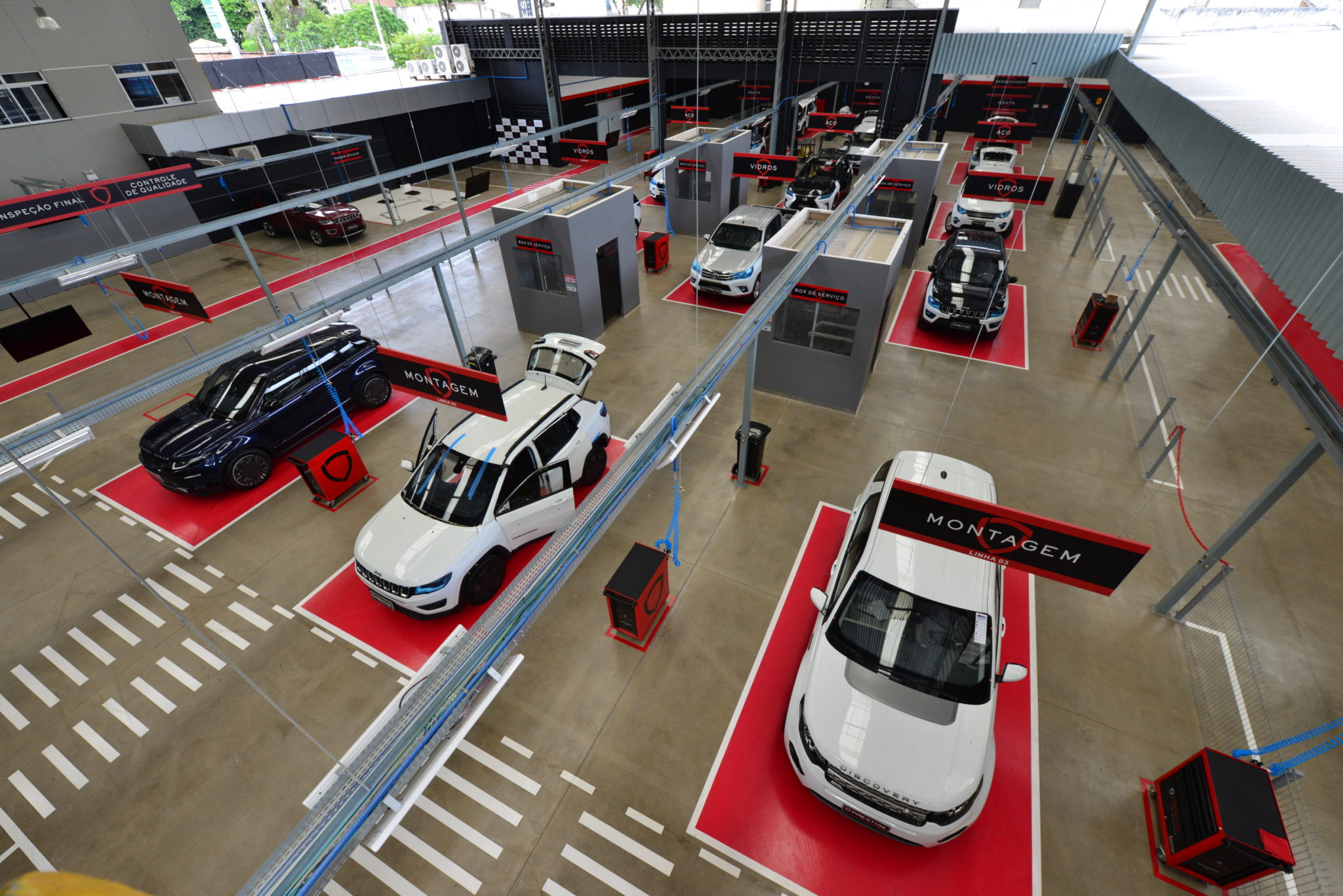 Vista geral da área produtiva