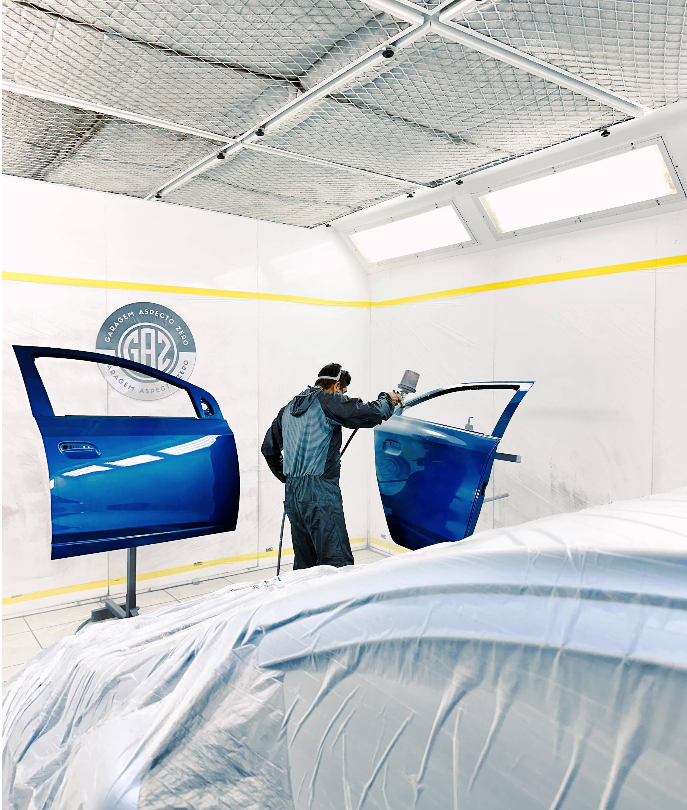 Cabine de pintura interna